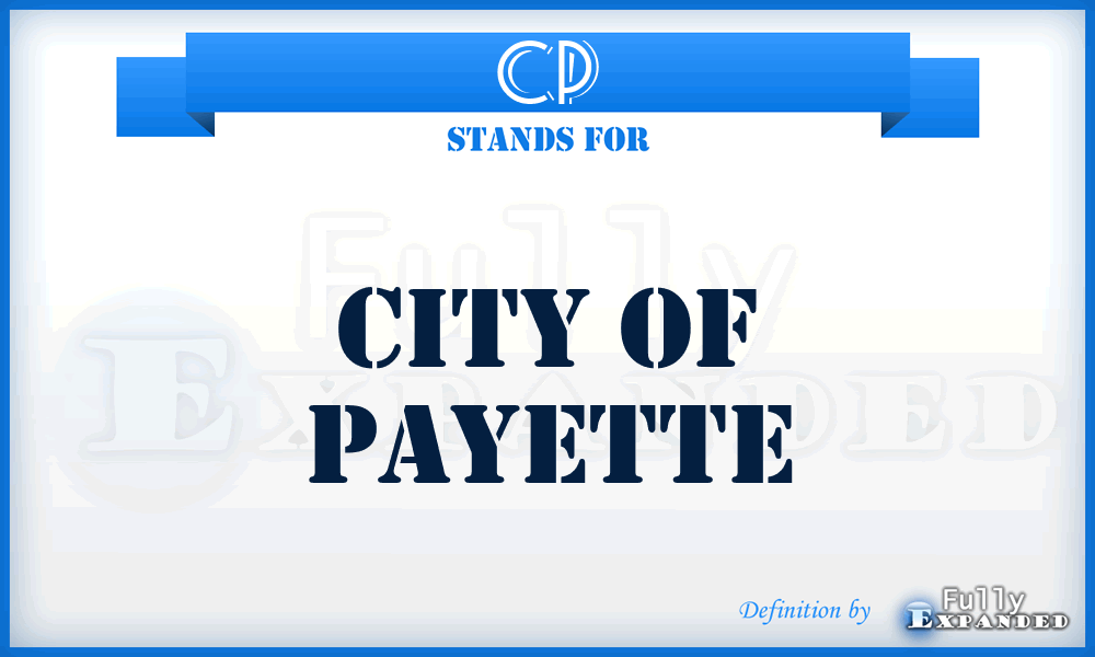 CP - City of Payette