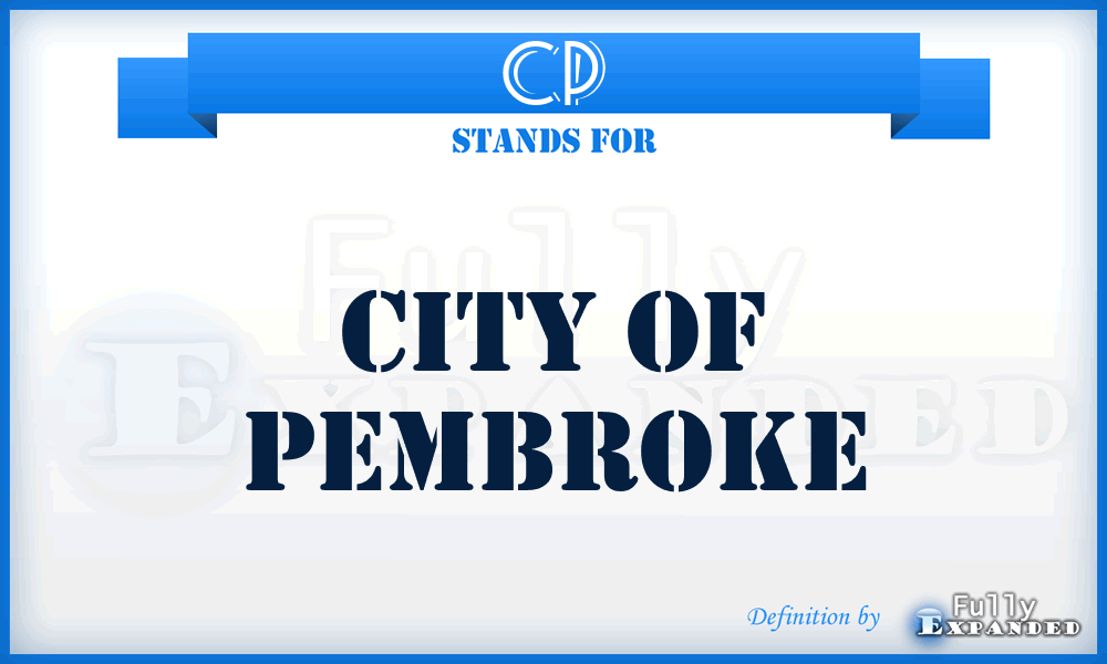 CP - City of Pembroke