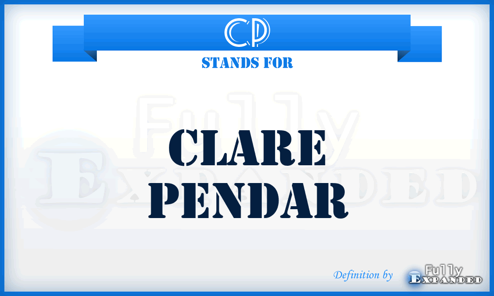CP - Clare Pendar