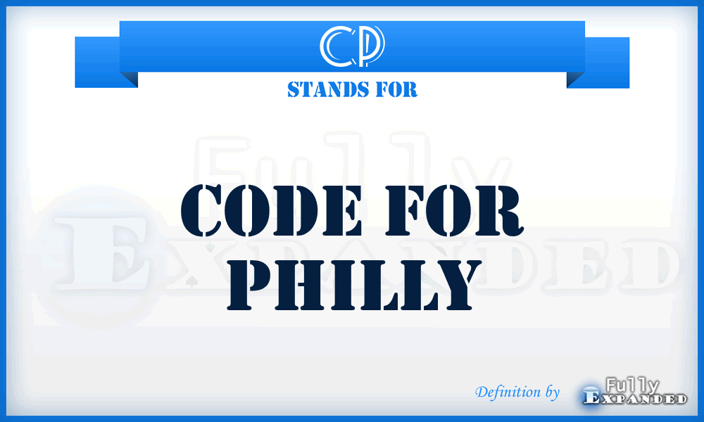 CP - Code for Philly