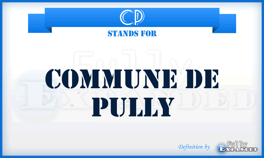 CP - Commune de Pully