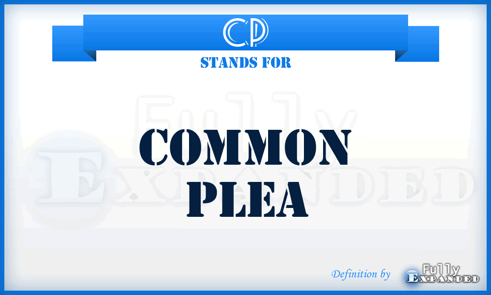 CP - Common Plea