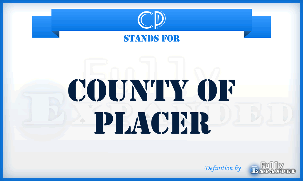 CP - County of Placer