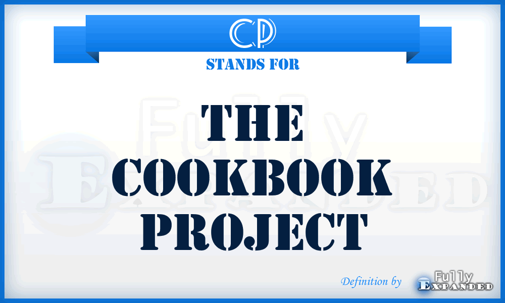 CP - The Cookbook Project