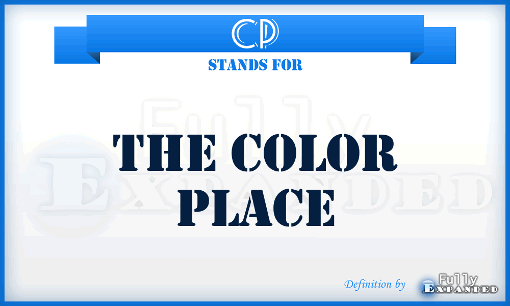 CP - The Color Place