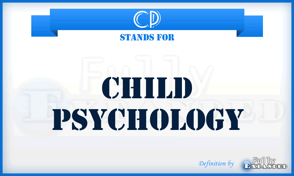 CP - child psychology