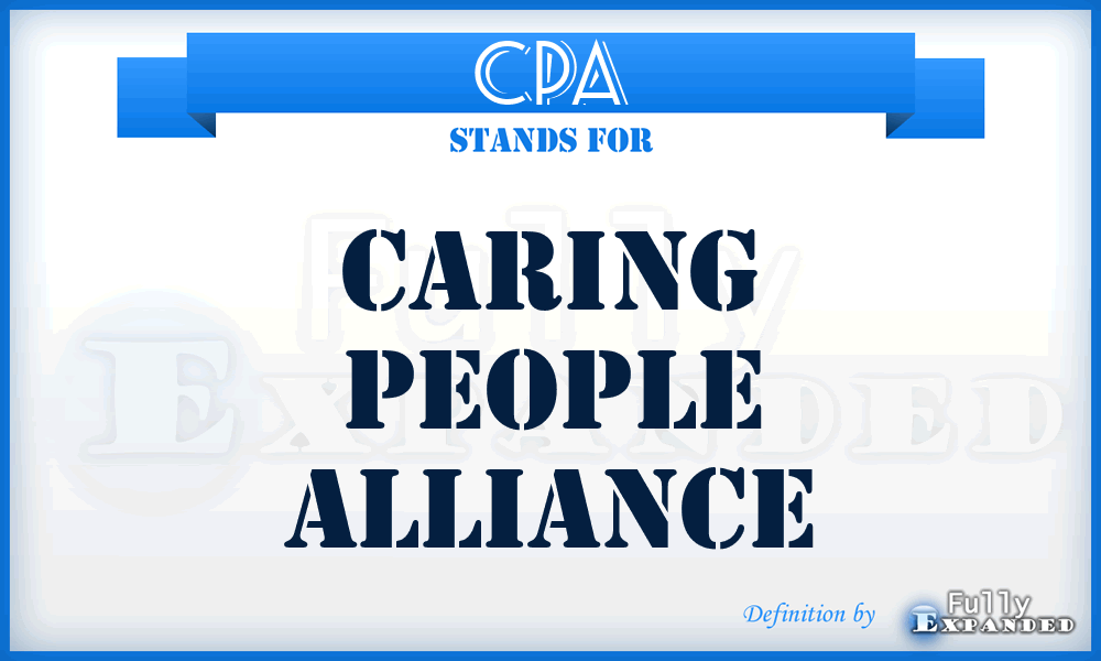 CPA - Caring People Alliance