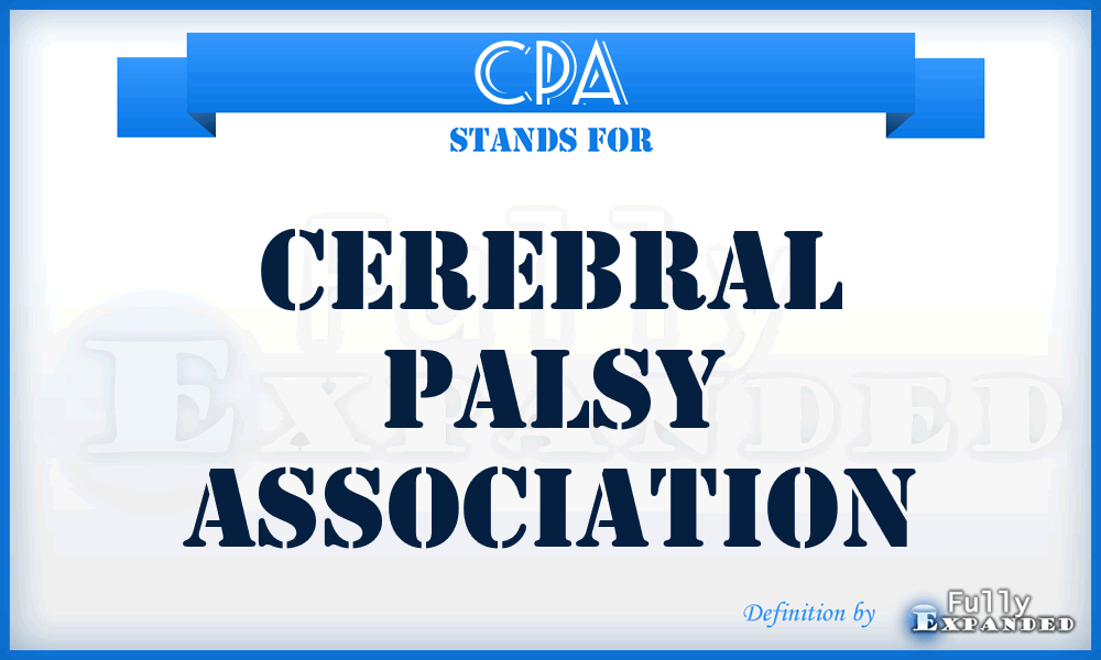 CPA - Cerebral Palsy Association