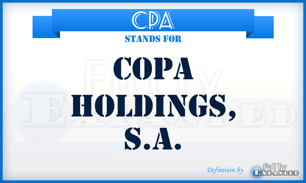 CPA - Copa Holdings, S.A.