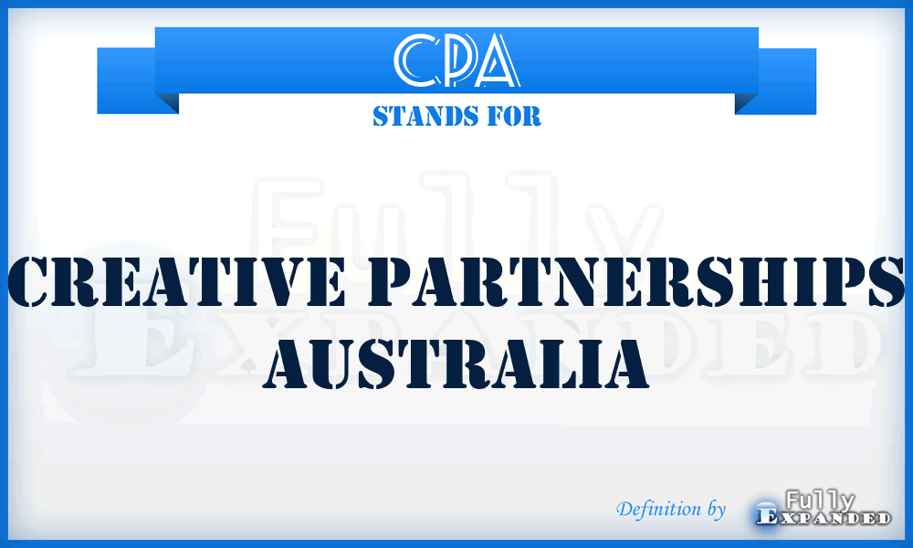 CPA - Creative Partnerships Australia