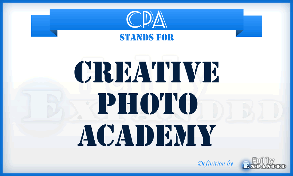 CPA - Creative Photo Academy