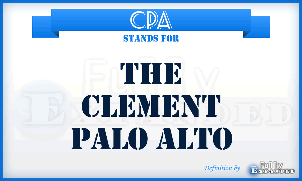 CPA - The Clement Palo Alto