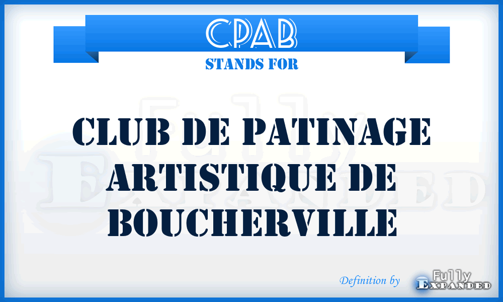 CPAB - Club de patinage artistique de Boucherville