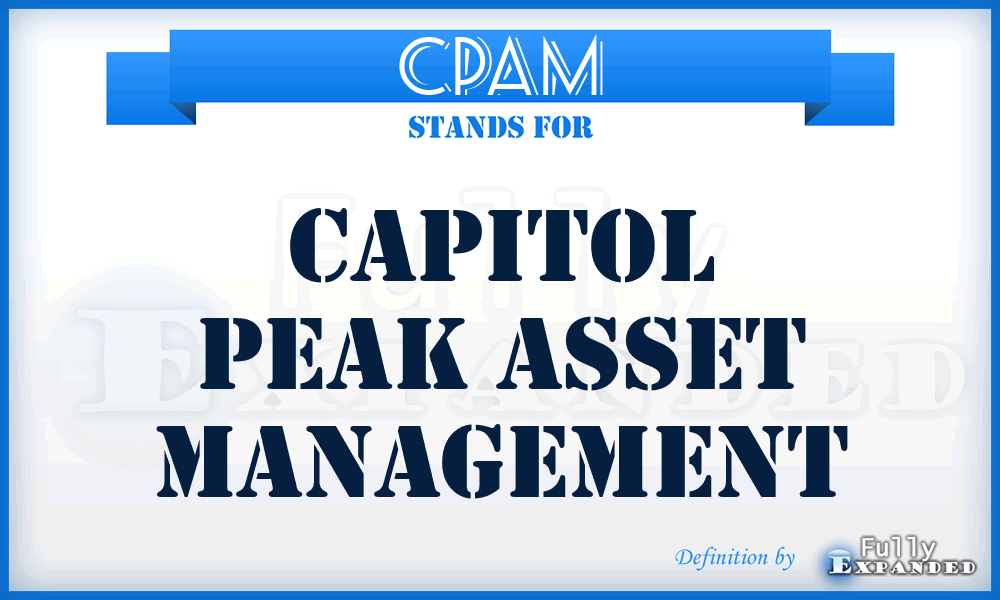 CPAM - Capitol Peak Asset Management