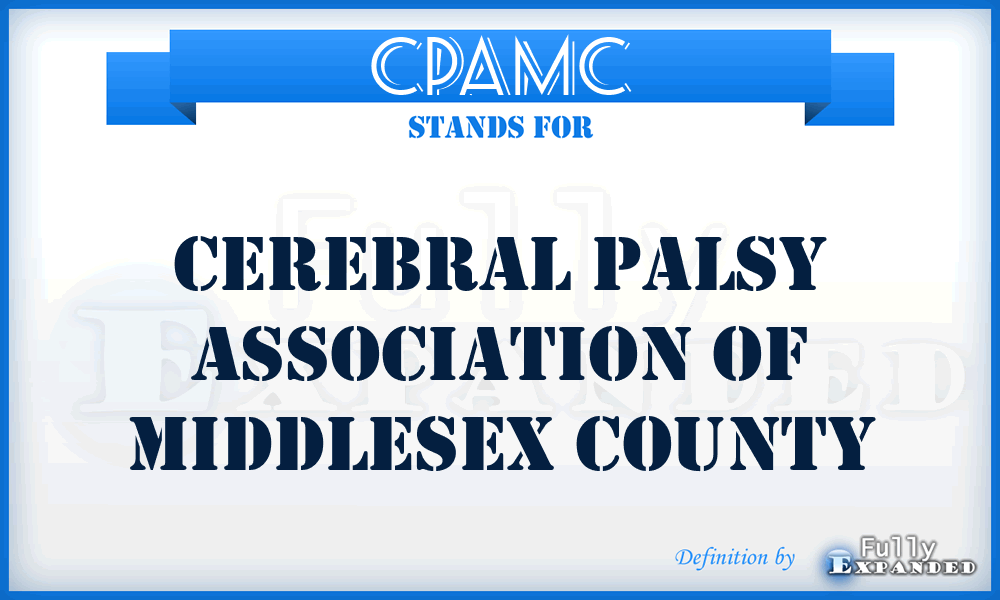 CPAMC - Cerebral Palsy Association of Middlesex County