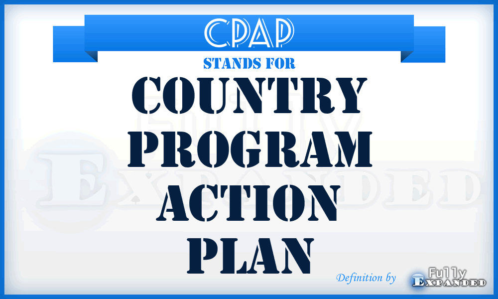 CPAP - Country Program Action Plan
