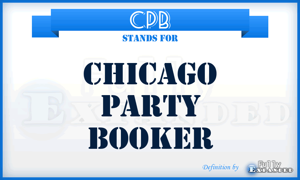 CPB - Chicago Party Booker