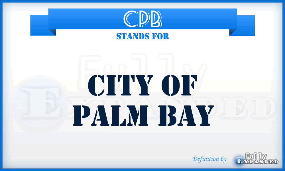 CPB - City of Palm Bay