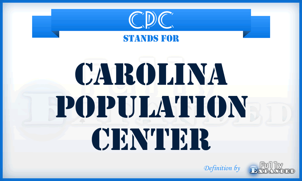 CPC - Carolina Population Center