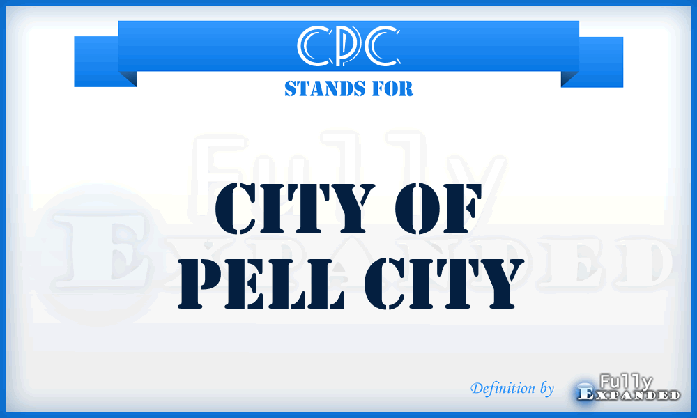 CPC - City of Pell City