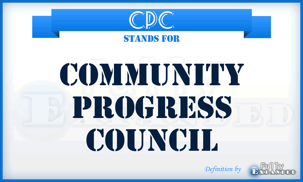 CPC - Community Progress Council