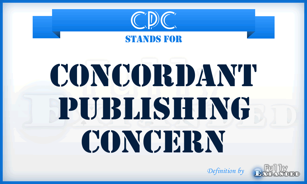 CPC - Concordant Publishing Concern