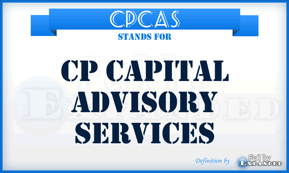 CPCAS - CP Capital Advisory Services