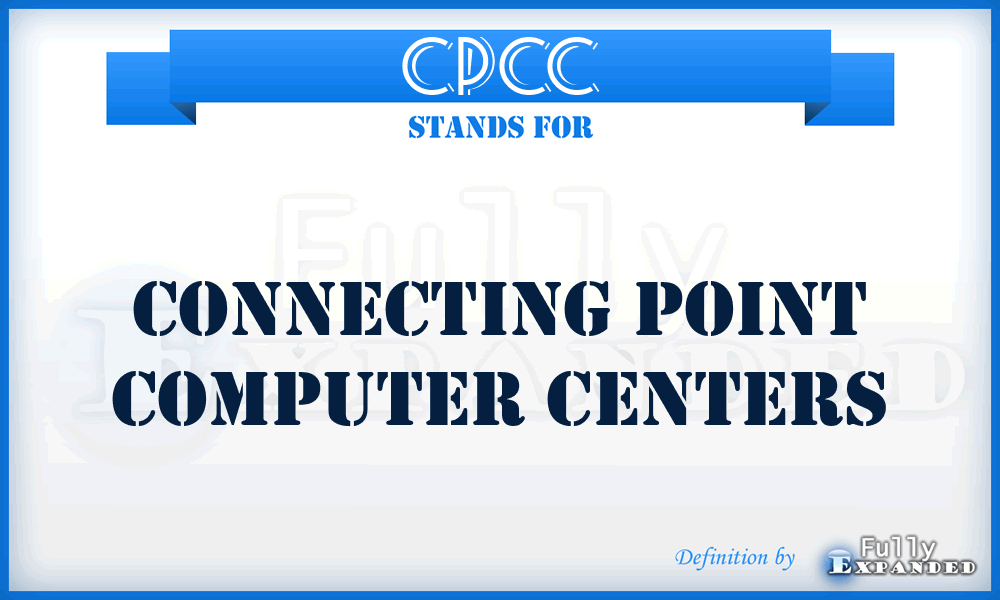 CPCC - Connecting Point Computer Centers