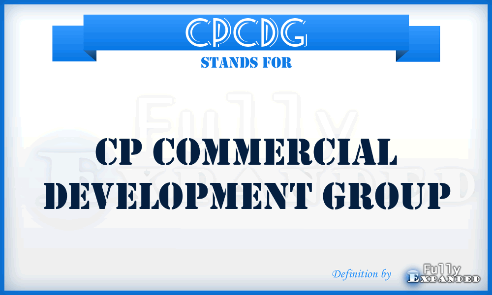 CPCDG - CP Commercial Development Group
