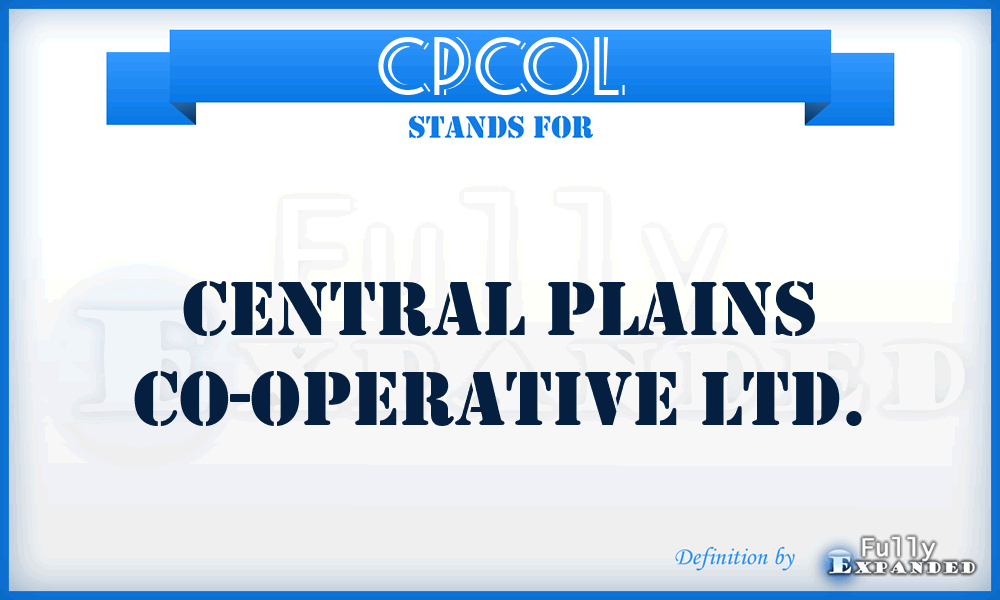 CPCOL - Central Plains Co-Operative Ltd.