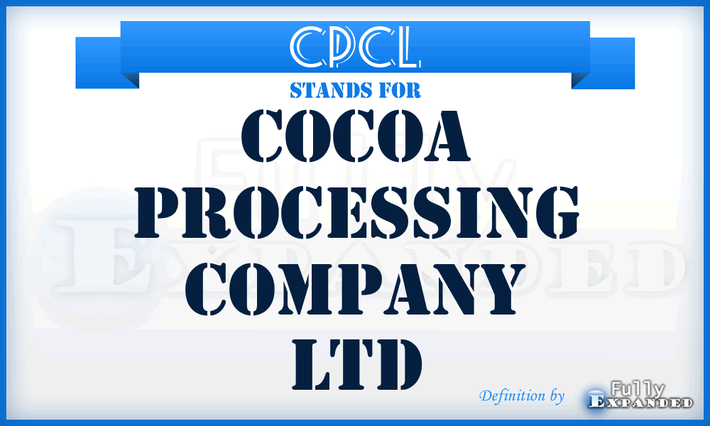 CPCL - Cocoa Processing Company Ltd