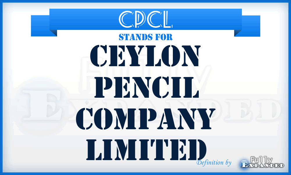 CPCL - Ceylon Pencil Company Limited
