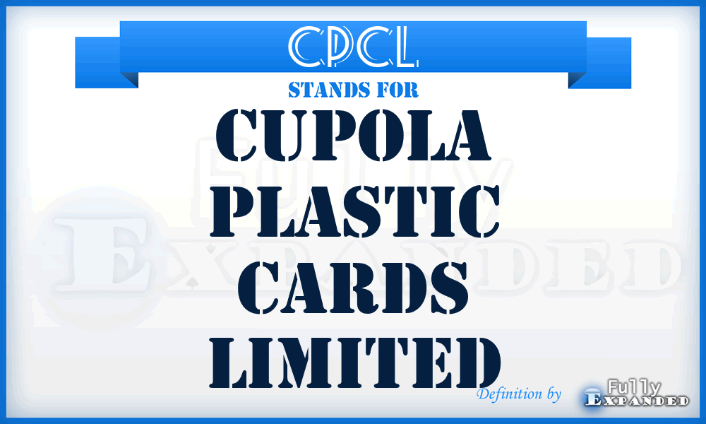 CPCL - Cupola Plastic Cards Limited