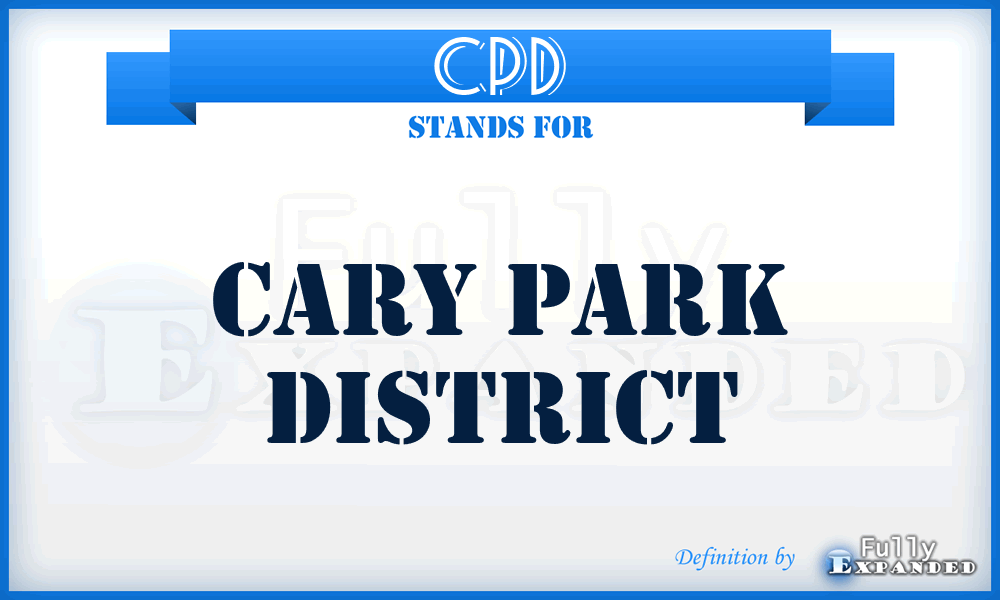CPD - Cary Park District