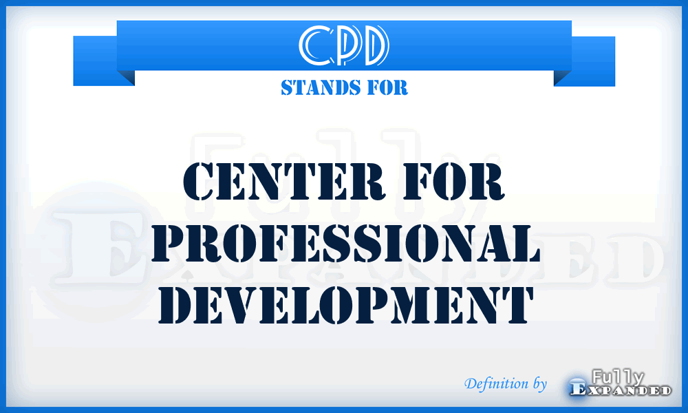 CPD - Center for Professional Development