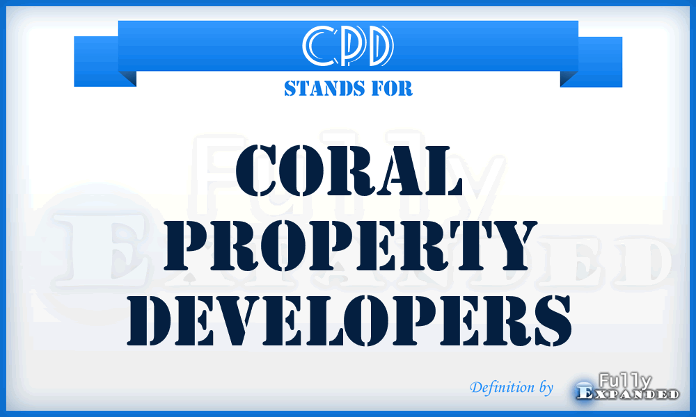 CPD - Coral Property Developers