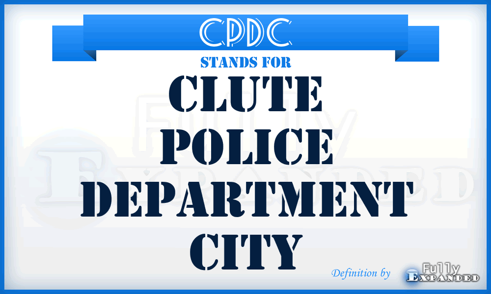CPDC - Clute Police Department City