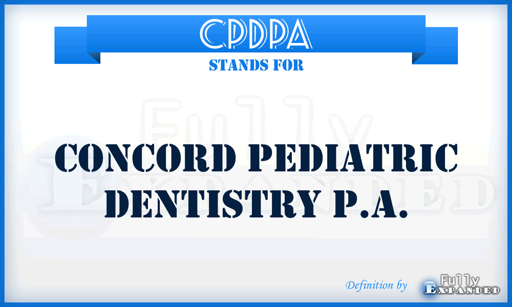 CPDPA - Concord Pediatric Dentistry P.A.