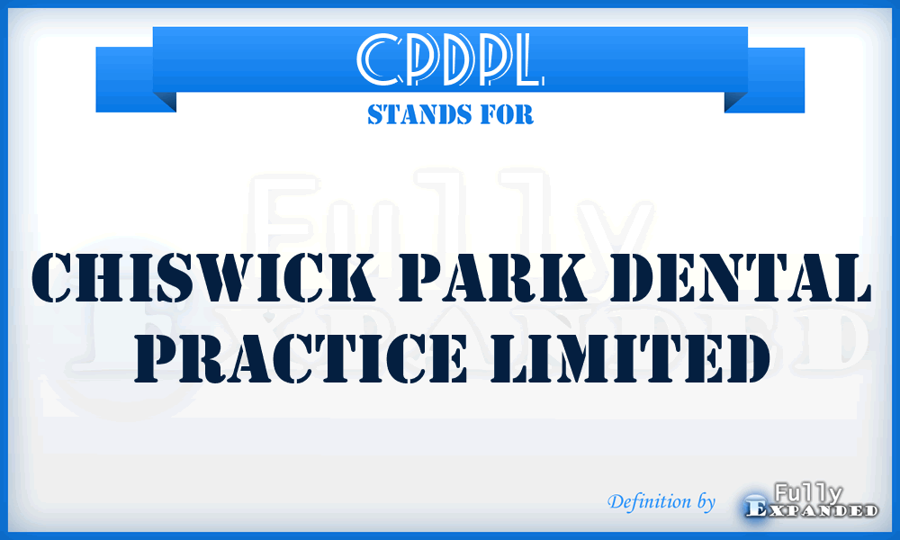 CPDPL - Chiswick Park Dental Practice Limited