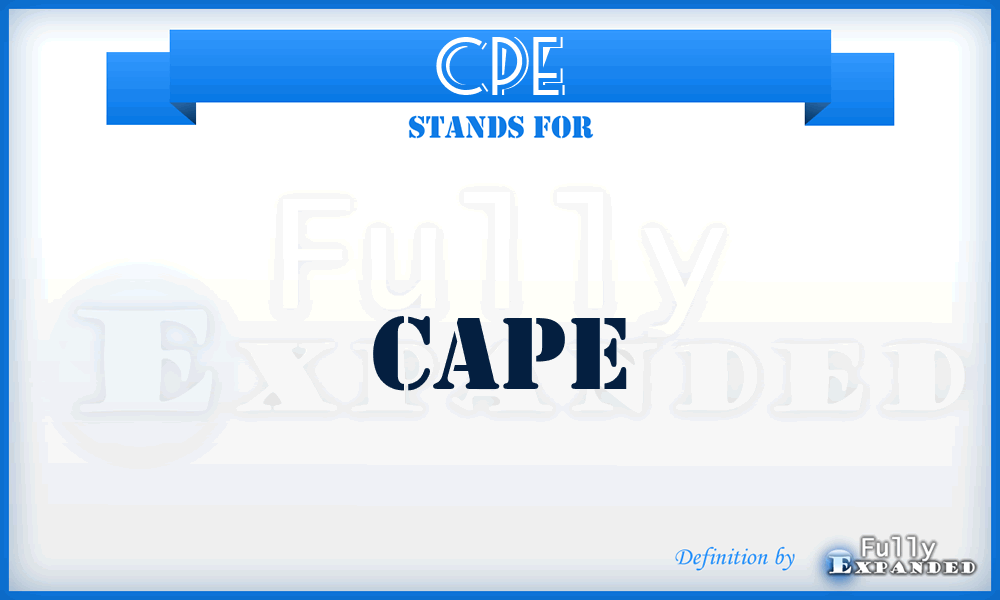 CPE - Cape