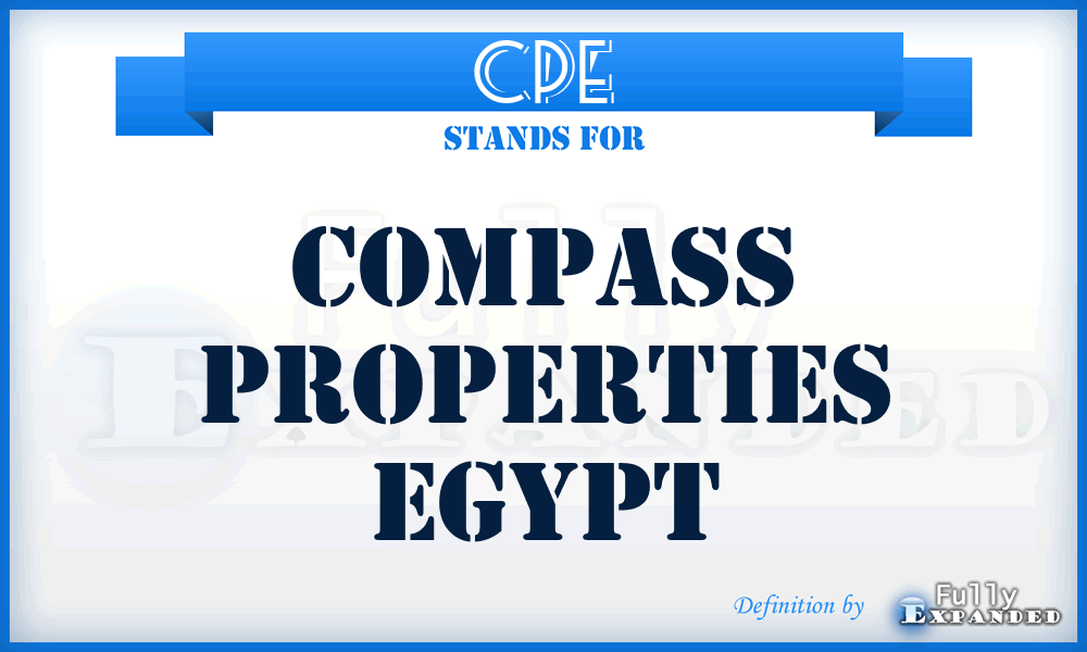 CPE - Compass Properties Egypt