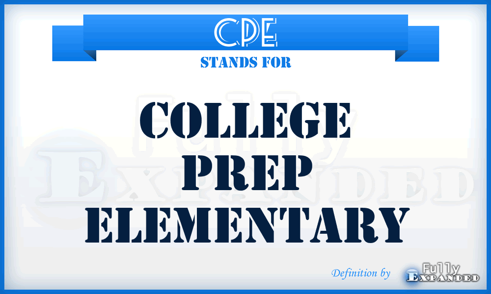 CPE - College Prep Elementary