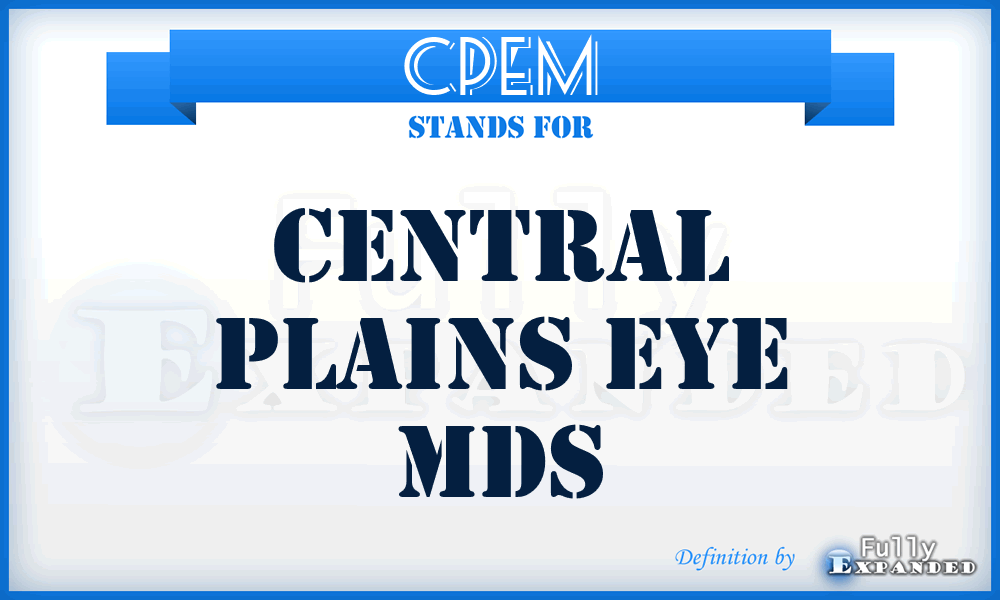 CPEM - Central Plains Eye Mds