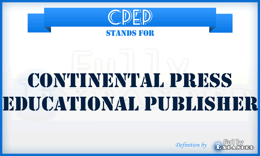 CPEP - Continental Press Educational Publisher