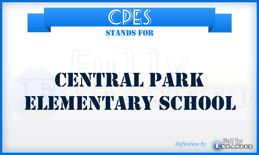 CPES - Central Park Elementary School