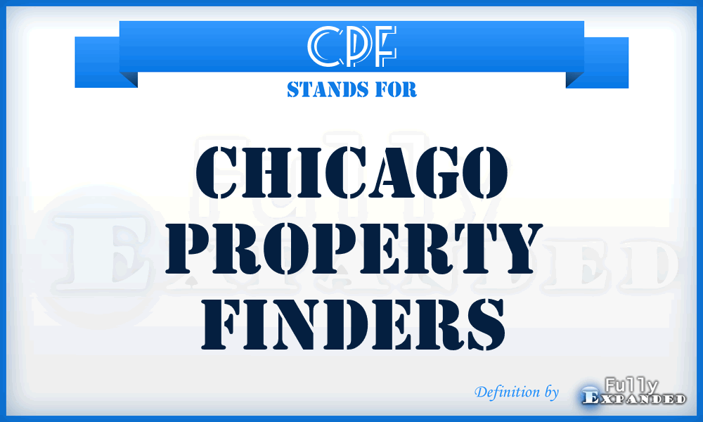 CPF - Chicago Property Finders