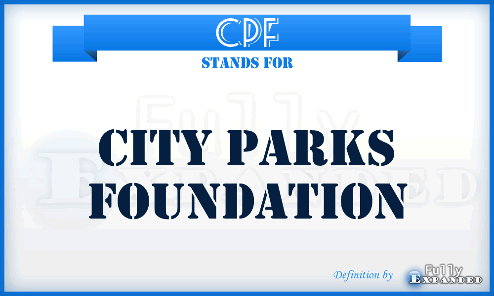 CPF - City Parks Foundation