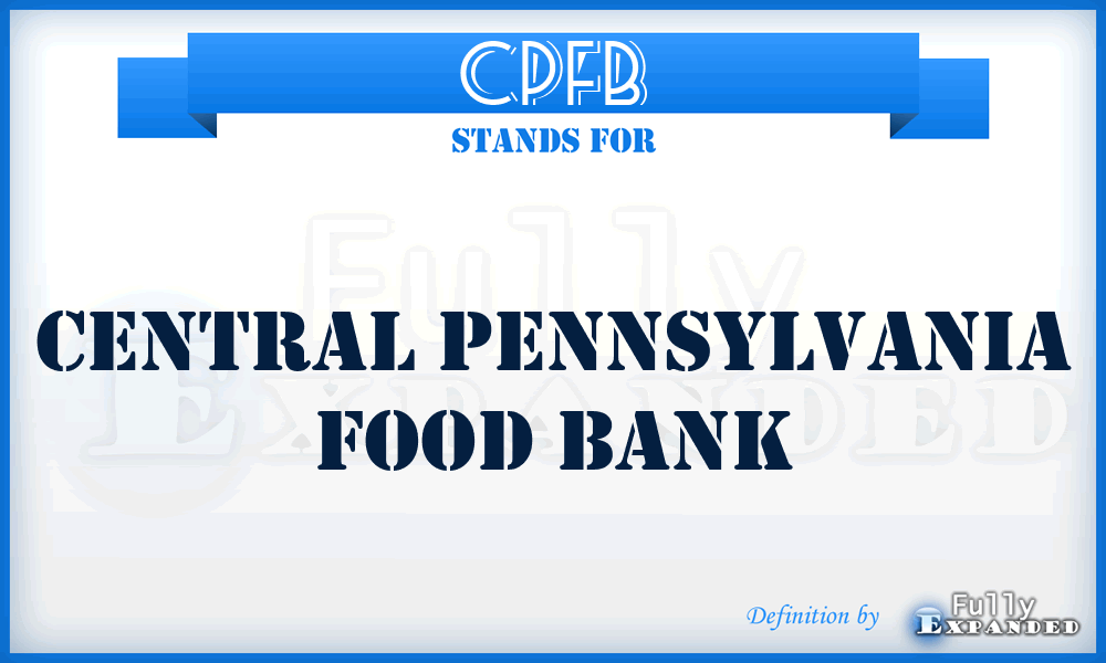CPFB - Central Pennsylvania Food Bank