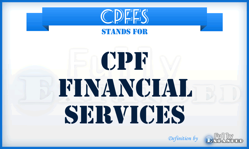 CPFFS - CPF Financial Services
