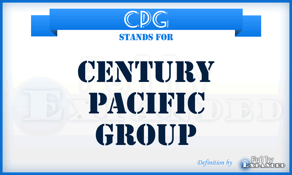 CPG - Century Pacific Group